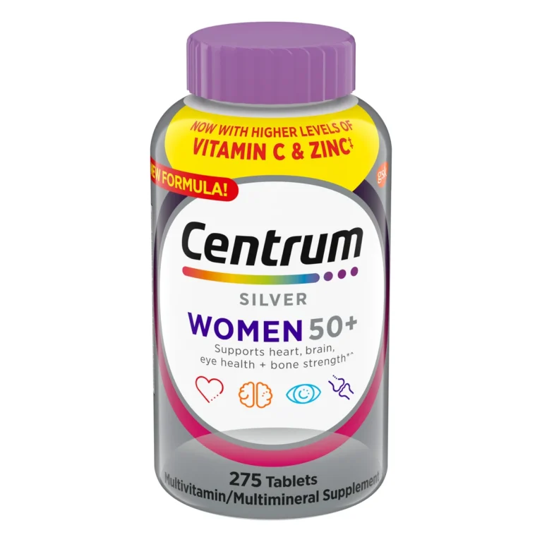 Centrum Silver - Multivitamínico para el sistema inmunitario para mujeres mayores de 50 años, 275 comprimidos